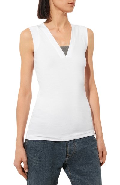 Хлопковый топ BRUNELLO CUCINELLI, арт. M0TC8EL672, фото 3