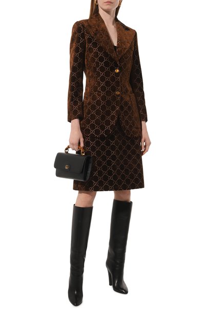 Юбка из вискозы и хлопка GUCCI, арт. 498054 ZKV02, фото 2