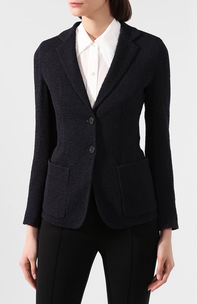 Жакет GIORGIO ARMANI темно-синего цвета по цене 157000 руб., арт. 3HAG72/AJSPZ, фото 3 Жакет GIORGIO ARMANI, арт. 3HAG72/AJSPZ, фото 3