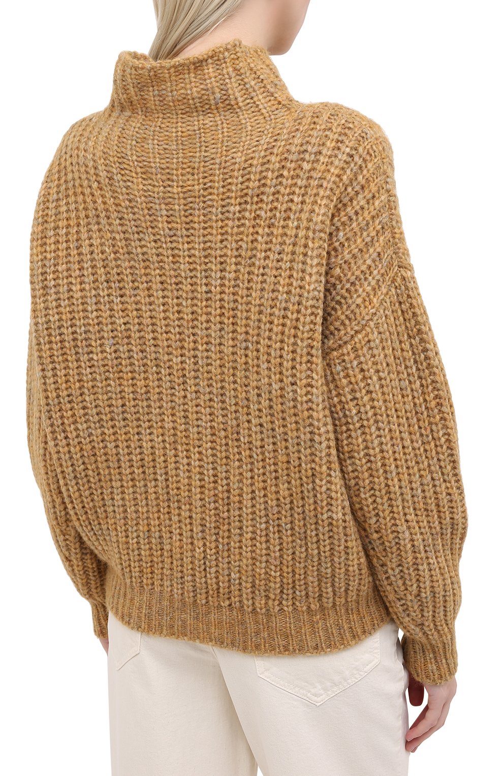Свитер ISABEL MARANT желтого цвета по цене 52600 руб., арт. PU1413-20A042I/IRIS, фото 4 Свитер ISABEL MARANT, арт. PU1413-20A042I/IRIS, фото 4