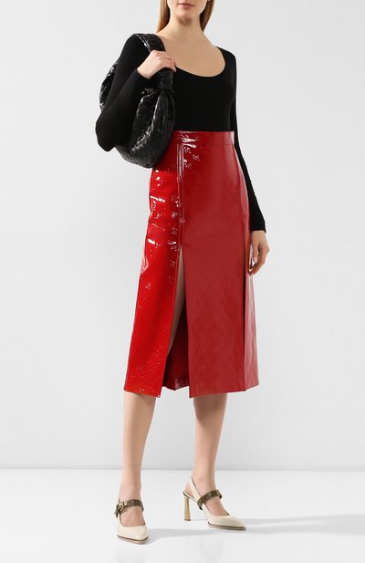 Кожаная юбка FENDI, арт. FPD894 A9F7, фото 2