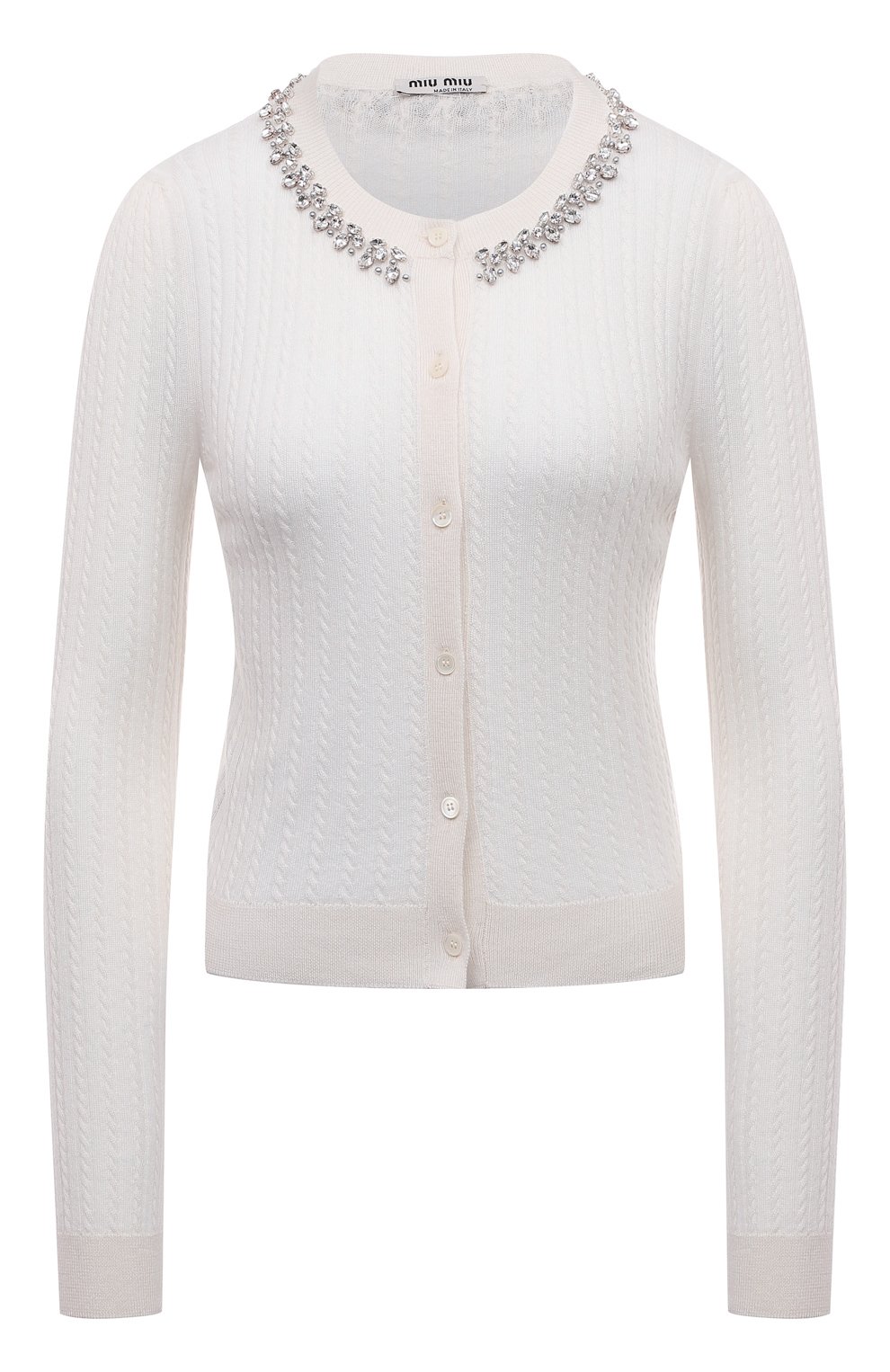 Кашемировый кардиган MIU MIU, арт. MMF589-10XL-F0009, фото 1
