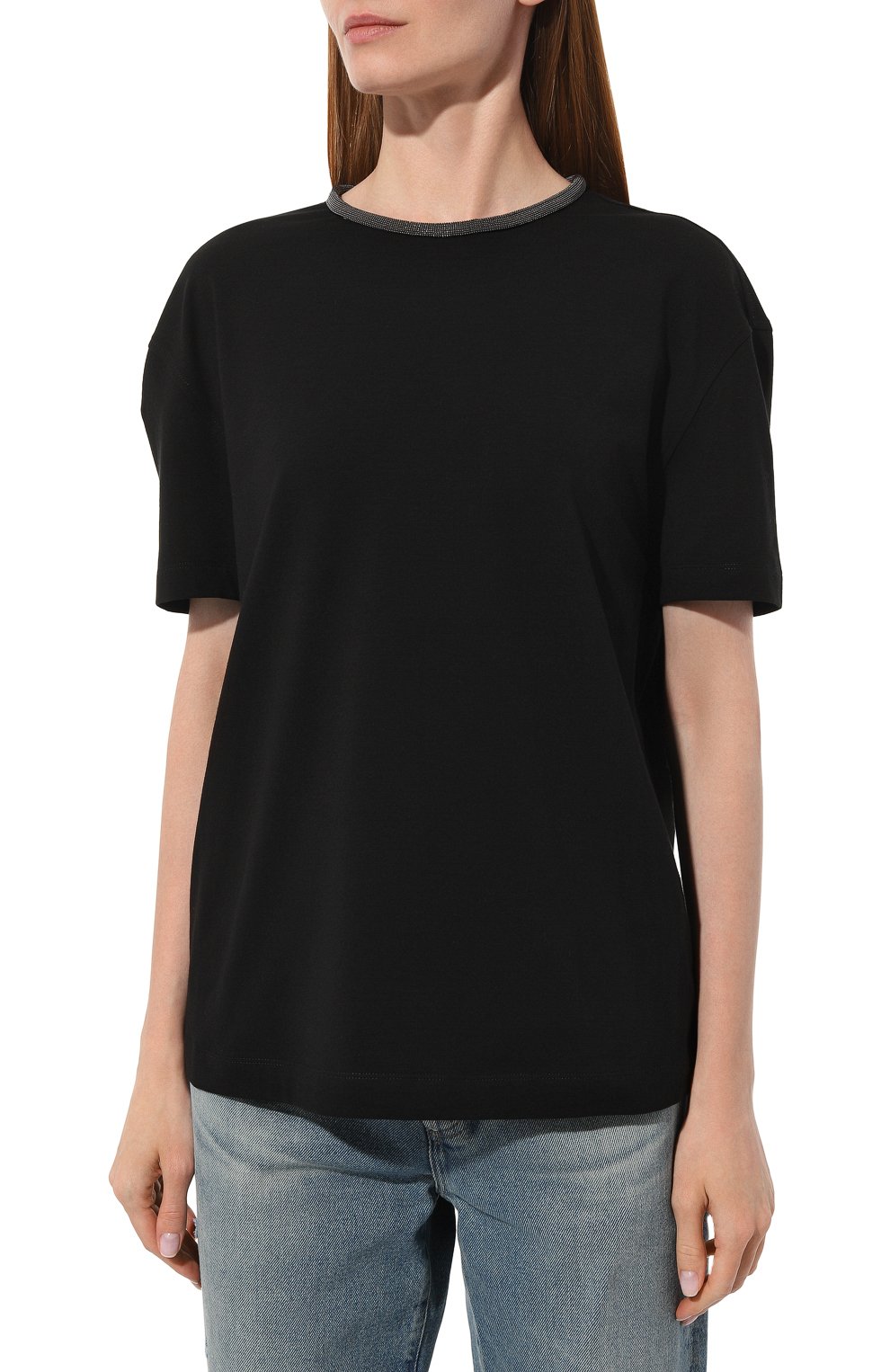 Хлопковая футболка BRUNELLO CUCINELLI, арт. M0T18BP209, фото 3