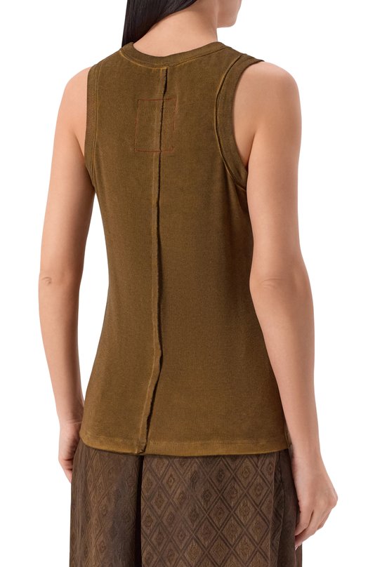 Майка из вискозы Uma Wang UP1030 Коричневый  UP1030 Фото 4