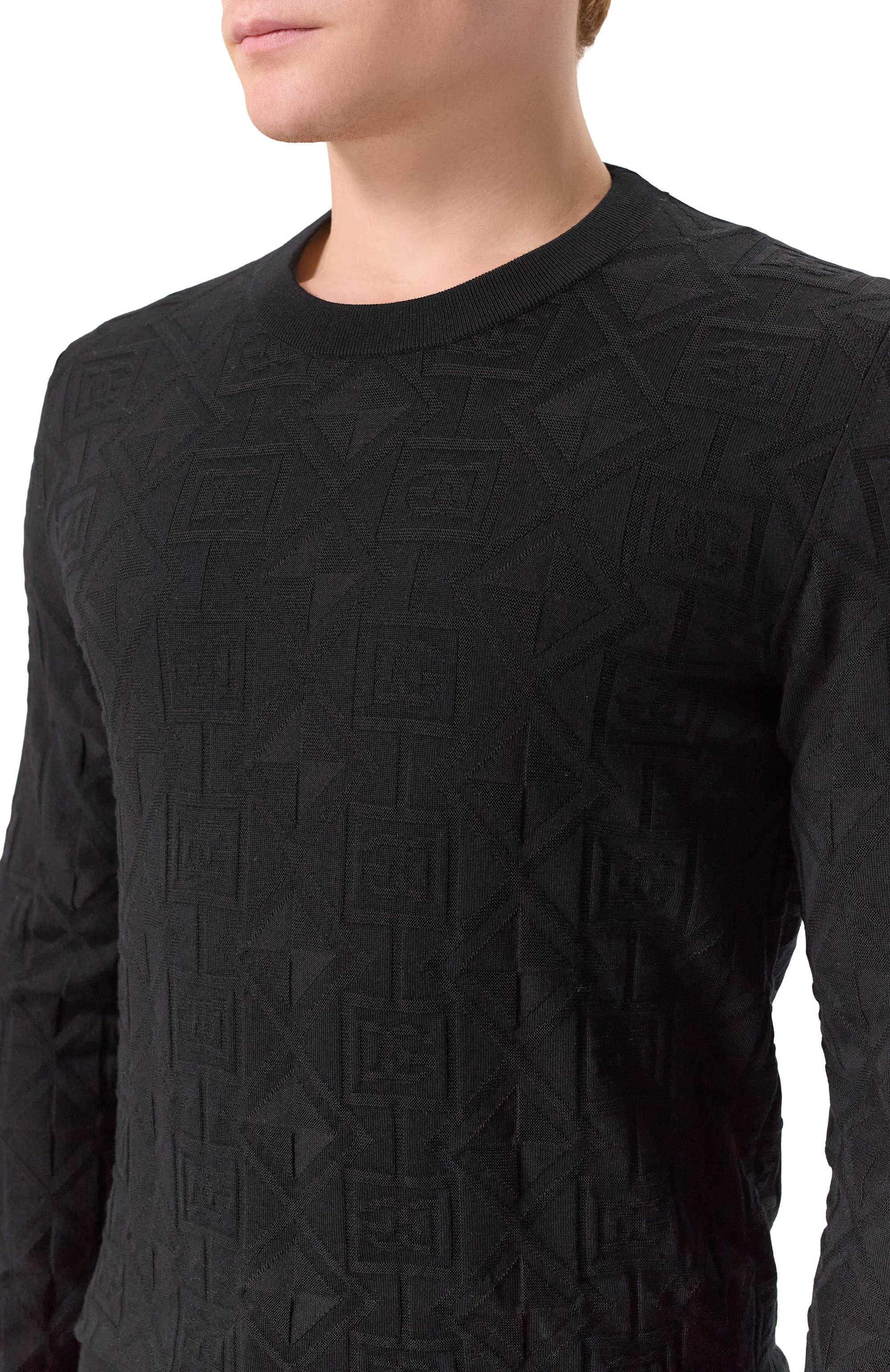 Джемпер из шерсти и шелка DOLCE & GABBANA, арт. GXX02T/JGMAC, фото 5