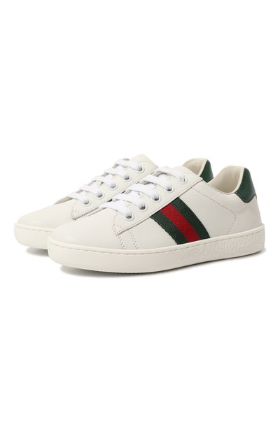 Кожаные кеды ace GUCCI, арт. 433148 CPWE0