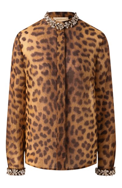 Женская блузка изо льна и шелка ZIMMERMANN, арт. 2536TR251