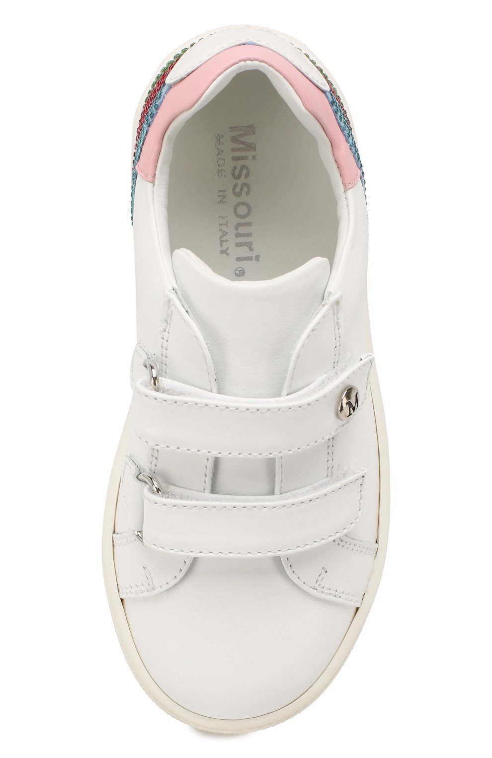 Кожаные кеды MISSOURI разноцветного цвета по цене 20600 руб., арт. 4639 A/27-30, фото 4 Кожаные кеды MISSOURI, арт. 4639 A/27-30, фото 4