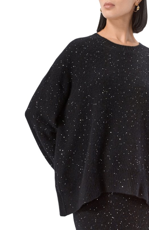 Свитер из кашемира и хлопка Addicted NY103-1 Чёрный  NY103-1 Фото 5