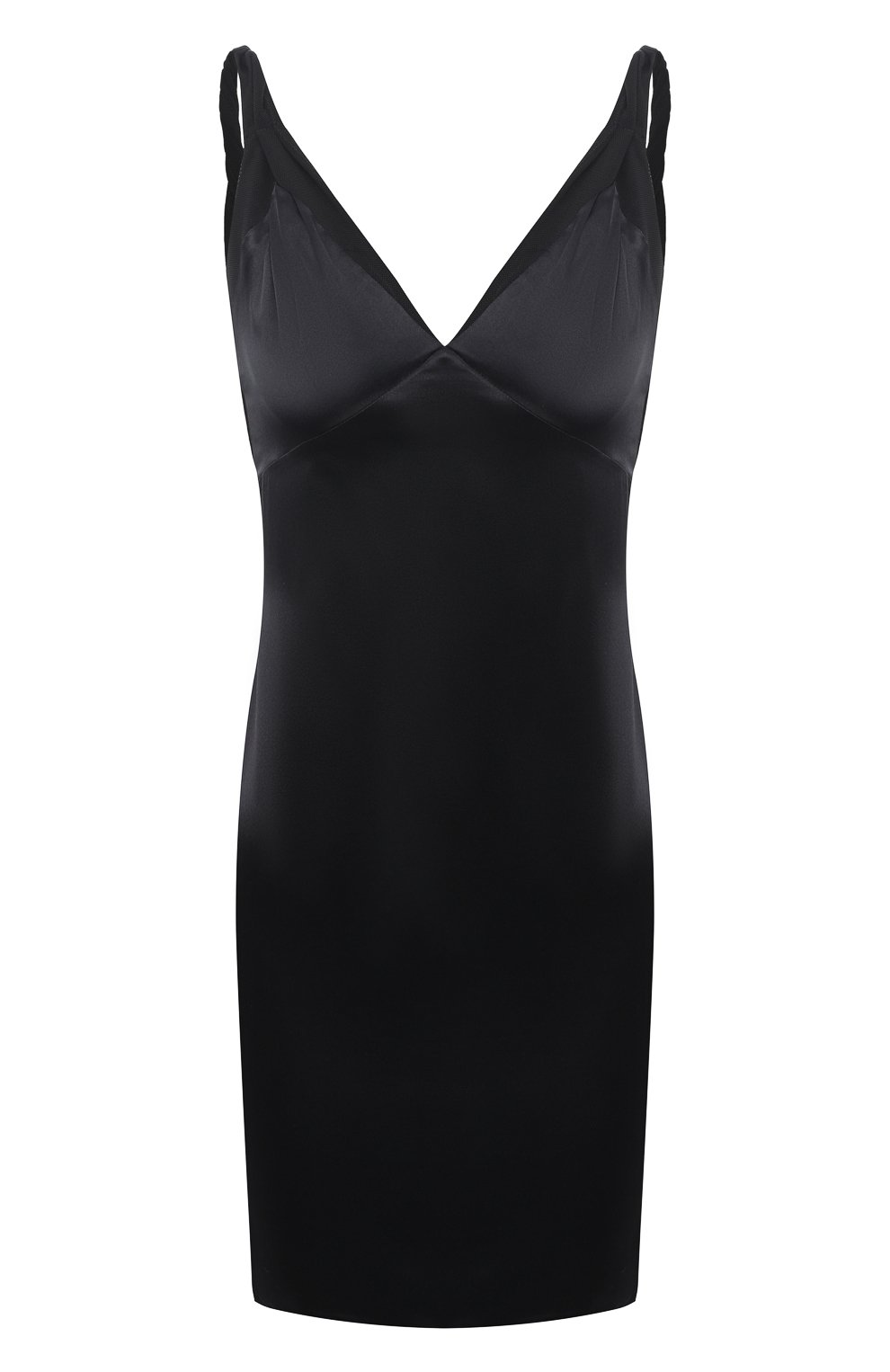 Атласное платье RTA черного цвета по цене 47050 руб., арт. WU0332-6059BLK, фото 1 Атласное платье RTA, арт. WU0332-6059BLK, фото 1