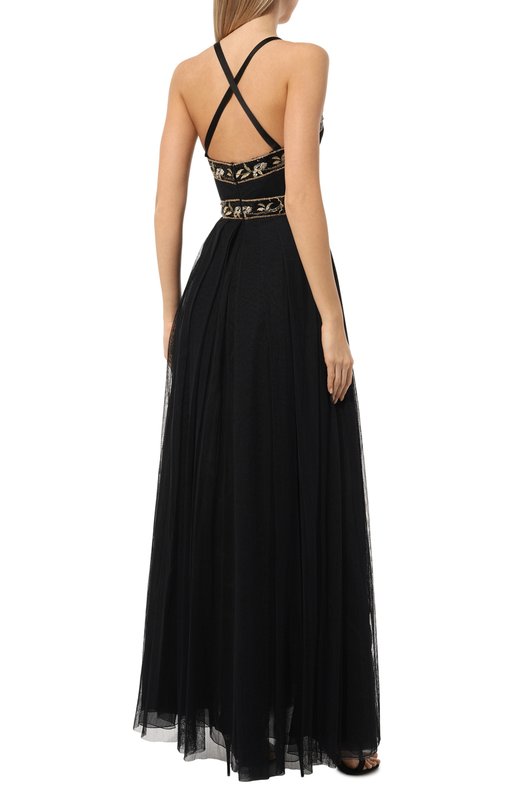 Хлопковое платье Giambattista Valli 24FWPVTE5114-71TUL Чёрный  24FWPVTE5114-71TUL Фото 4