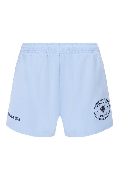 Женские хлопковые шорты sporty &amp; rich x hotel eden roc SPORTY AND RICH, арт. SH03760666BL90