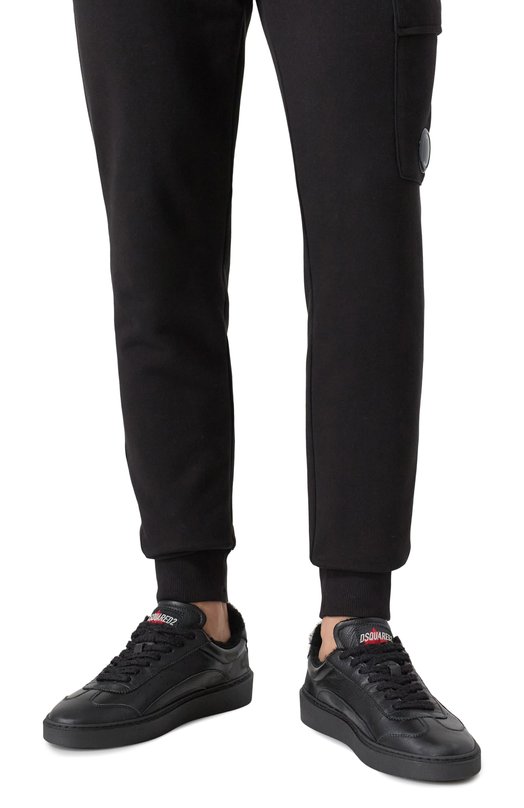 Кожаные кеды Rider Dsquared2 SNM0452/01506719 Чёрный  SNM0452/01506719 Фото 3