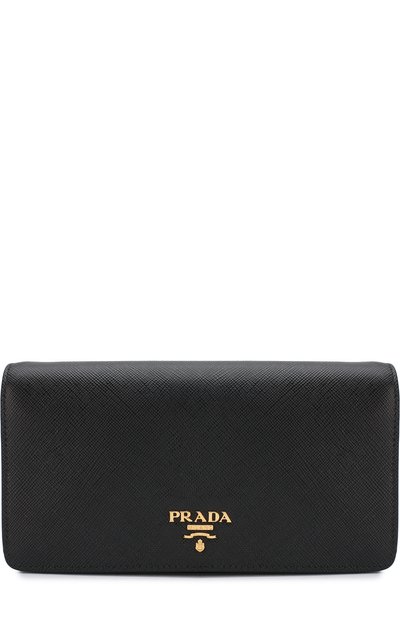 Кожаный кошелек на цепочке с логотипом бренда PRADA, арт. 1ZH029-QWA-F0002, фото 1