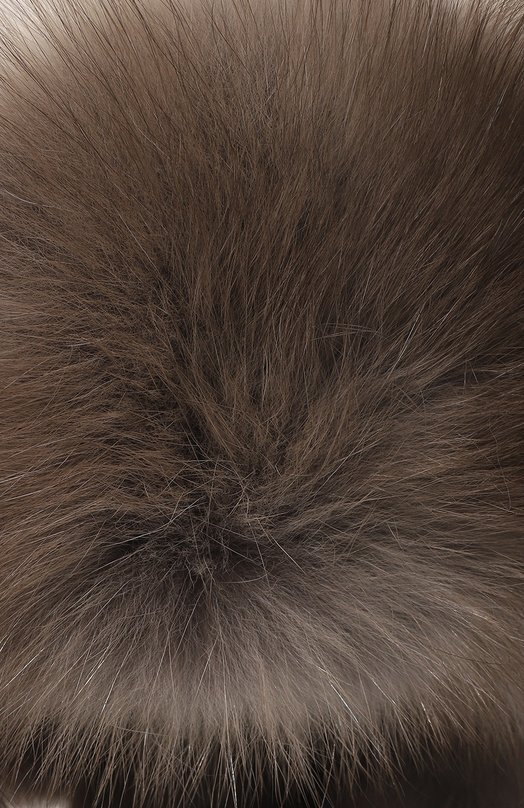 Шапка-ушанка из меха норки и соболя VICTORIA KUSENKOVA 091603481094 Серый  091603481094 Фото 4