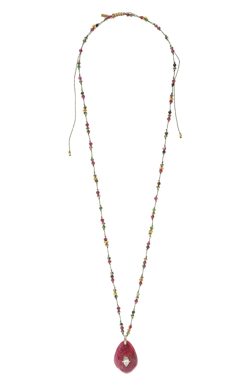 Подвеска HANKA_IN, арт. MIR-SA-CRD-Z0I-PYR-RUB/RUB-CZ-3M, фото 1