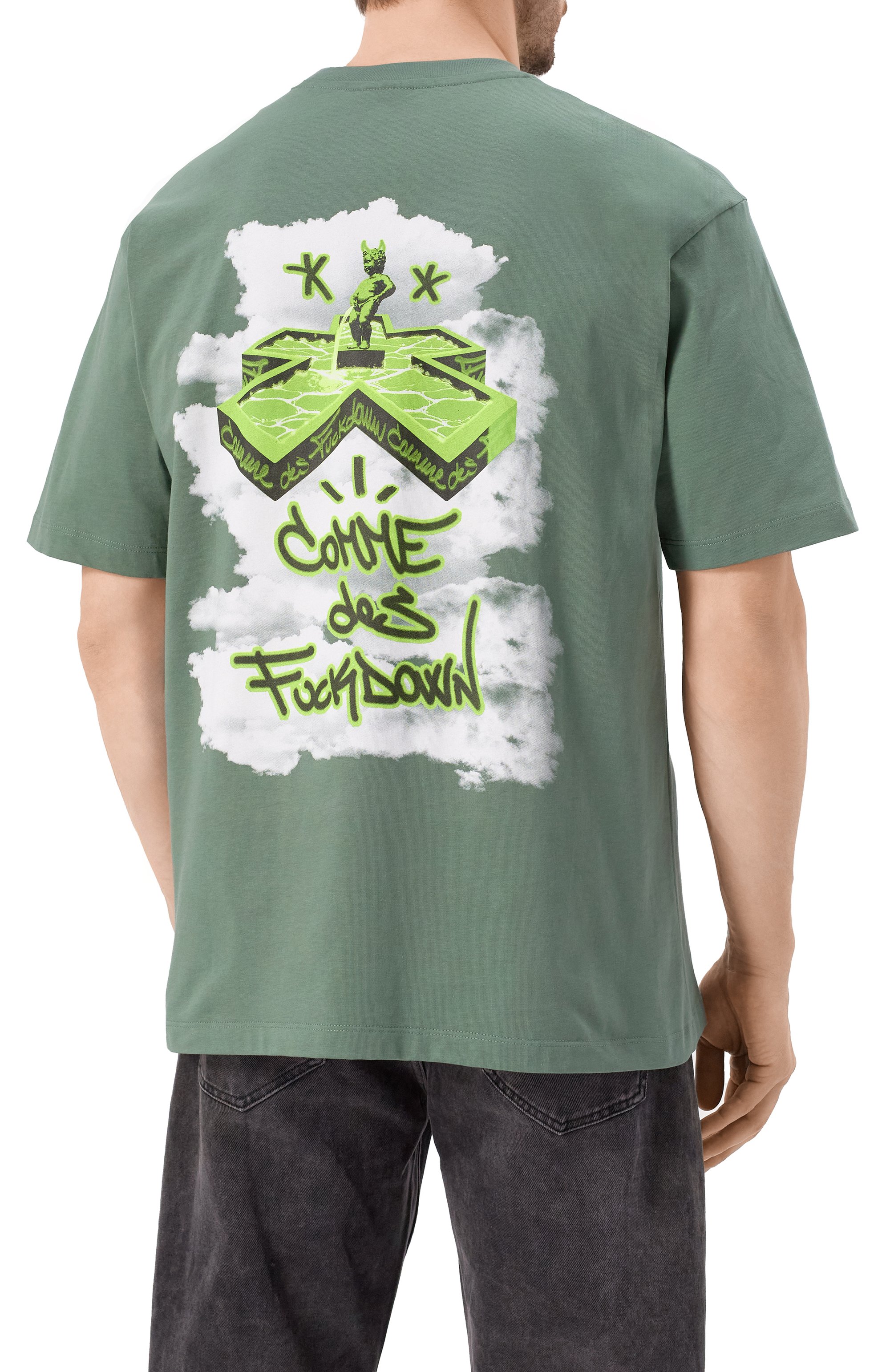 Хлопковая футболка COMME DES FUCKDOWN, арт. CFABM01590, фото 4