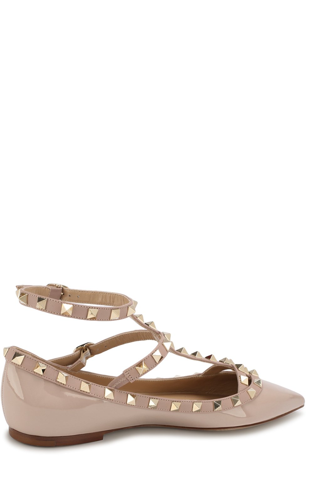 Лаковые балетки rockstud с ремешками VALENTINO, арт. ZW2S0376/VNW, фото 4