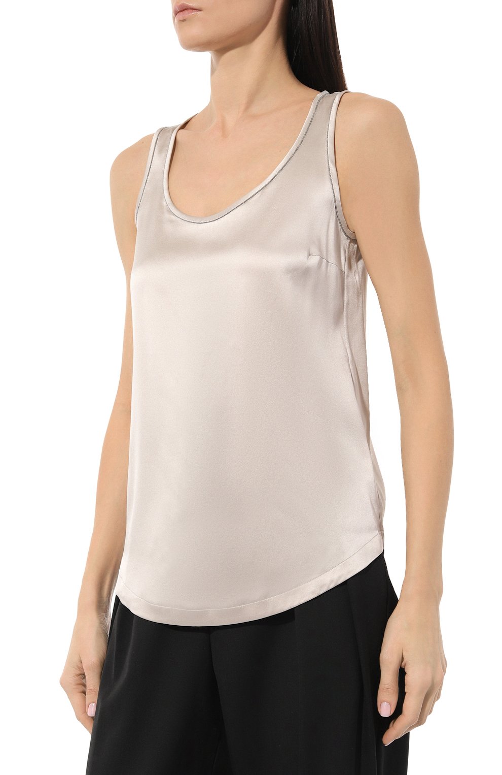 Шелковый топ BRUNELLO CUCINELLI, арт. M0C59B1009, фото 3