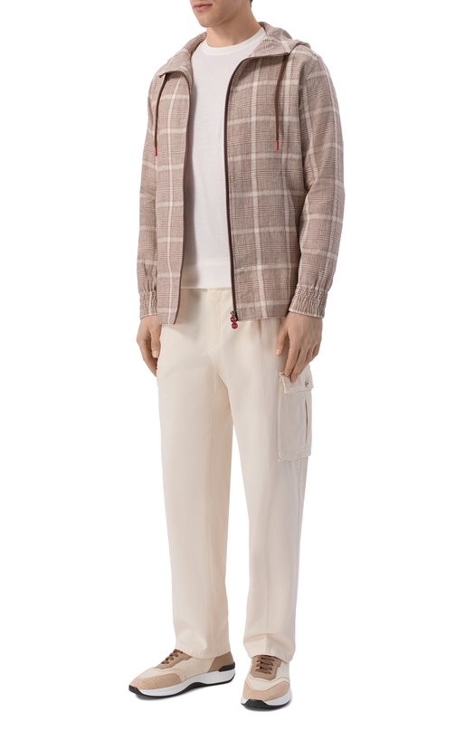 Футболка из хлопка и кашемира Kiton UMK0872 Белый  UMK0872 Фото 2