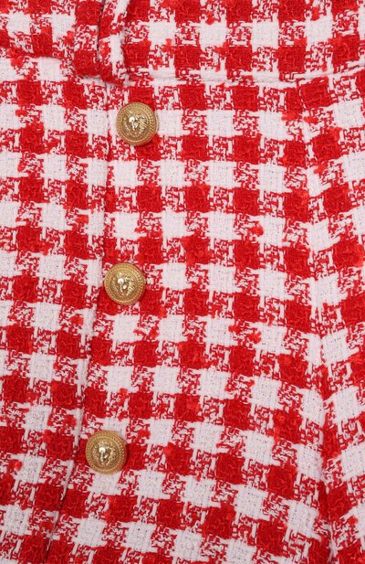 Твидовые шорты BALMAIN красного цвета по цене 61550 руб., арт. BW6A69, фото 3 Твидовые шорты BALMAIN, арт. BW6A69, фото 3