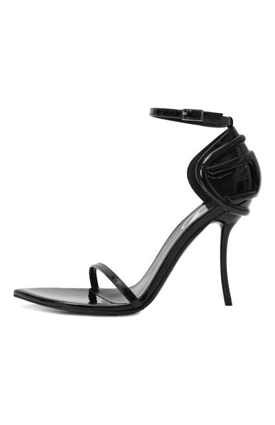 Кожаные босоножки d-ten&half stiletto DIESEL черного цвета по цене 75350 руб., арт. Y03662/P7381, фото 4 Кожаные босоножки d-ten&half stiletto DIESEL, арт. Y03662/P7381, фото 4