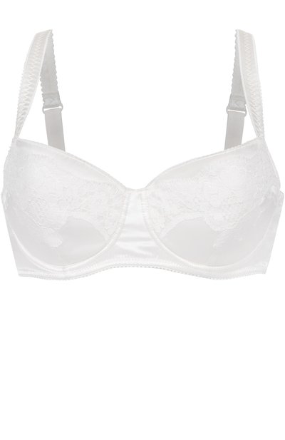 Женский шелковый бюстгальтер с кружевной отделкой DOLCE & GABBANA, арт. 0122/01A19T/FUADG