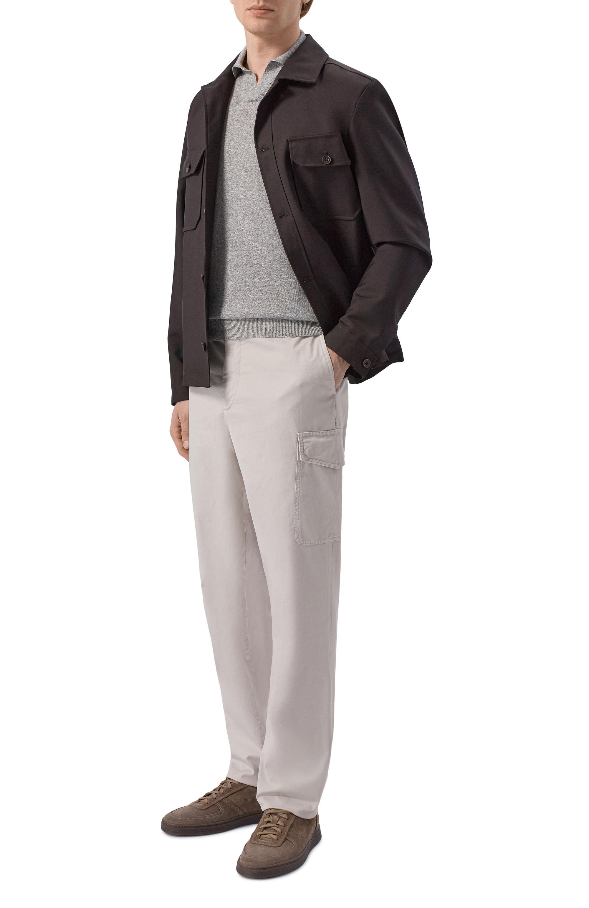 Поло изо льна и хлопка ANDREA CAMPAGNA, арт. PL1MCSK/LC14R, фото 2