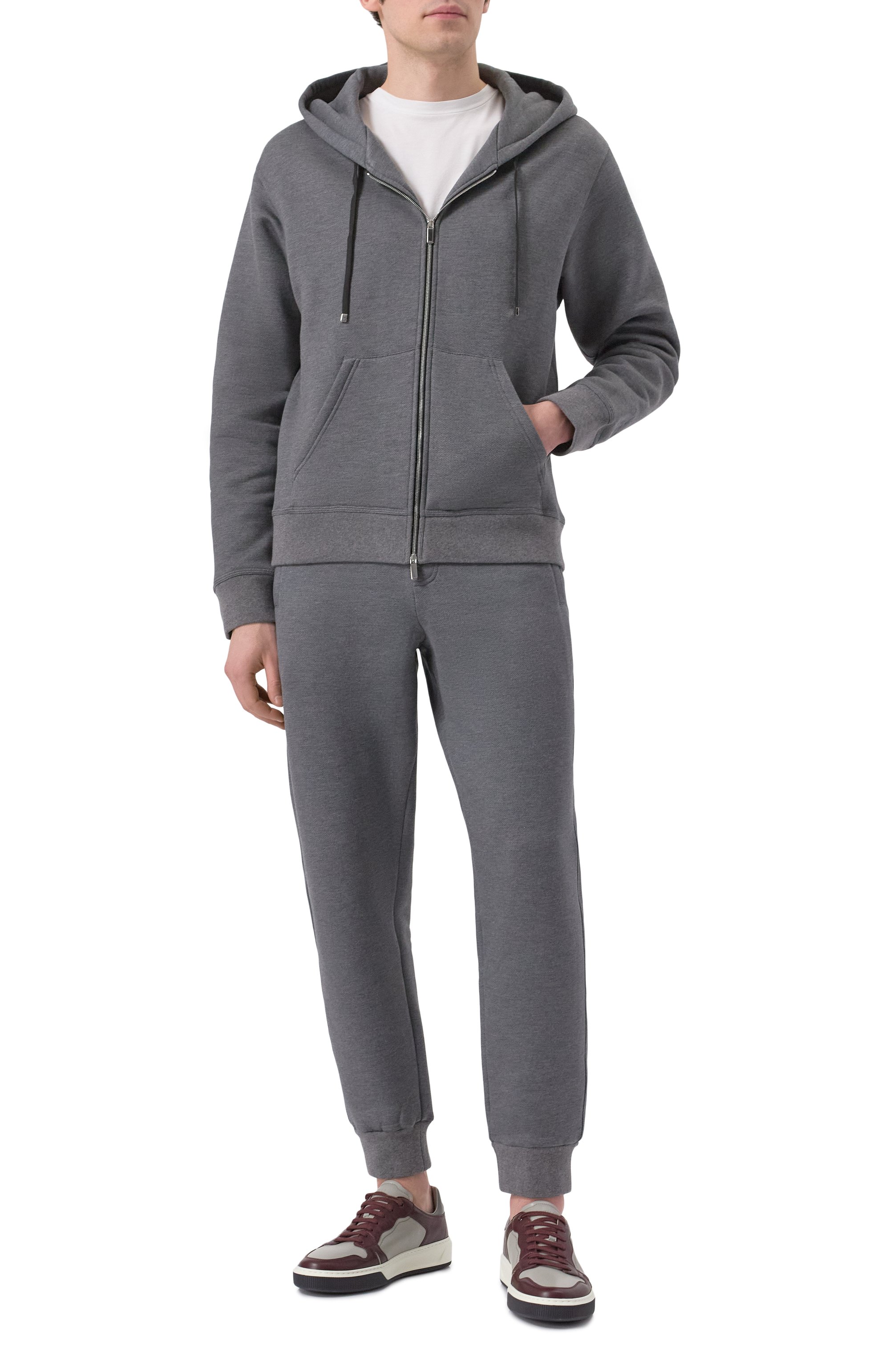 Джоггеры из хлопка и шелка ZILLI, арт. JSP304M013989005U, фото 2