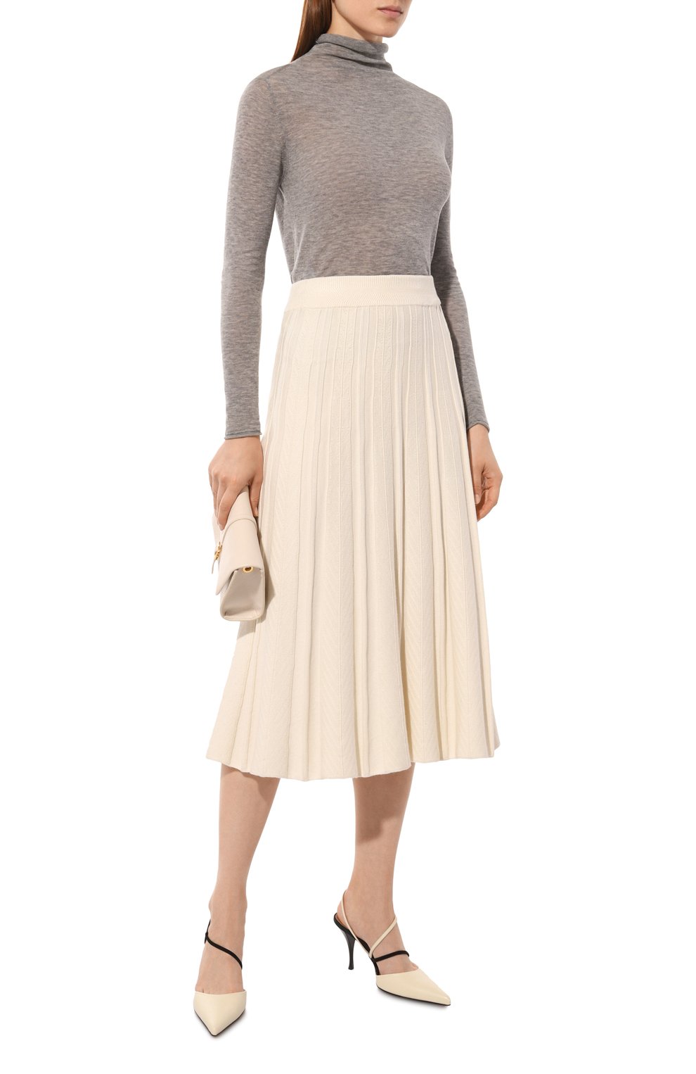 Юбка из шелка и кашемира FREEAGE, арт. W25.SK067.6030.101, фото 2