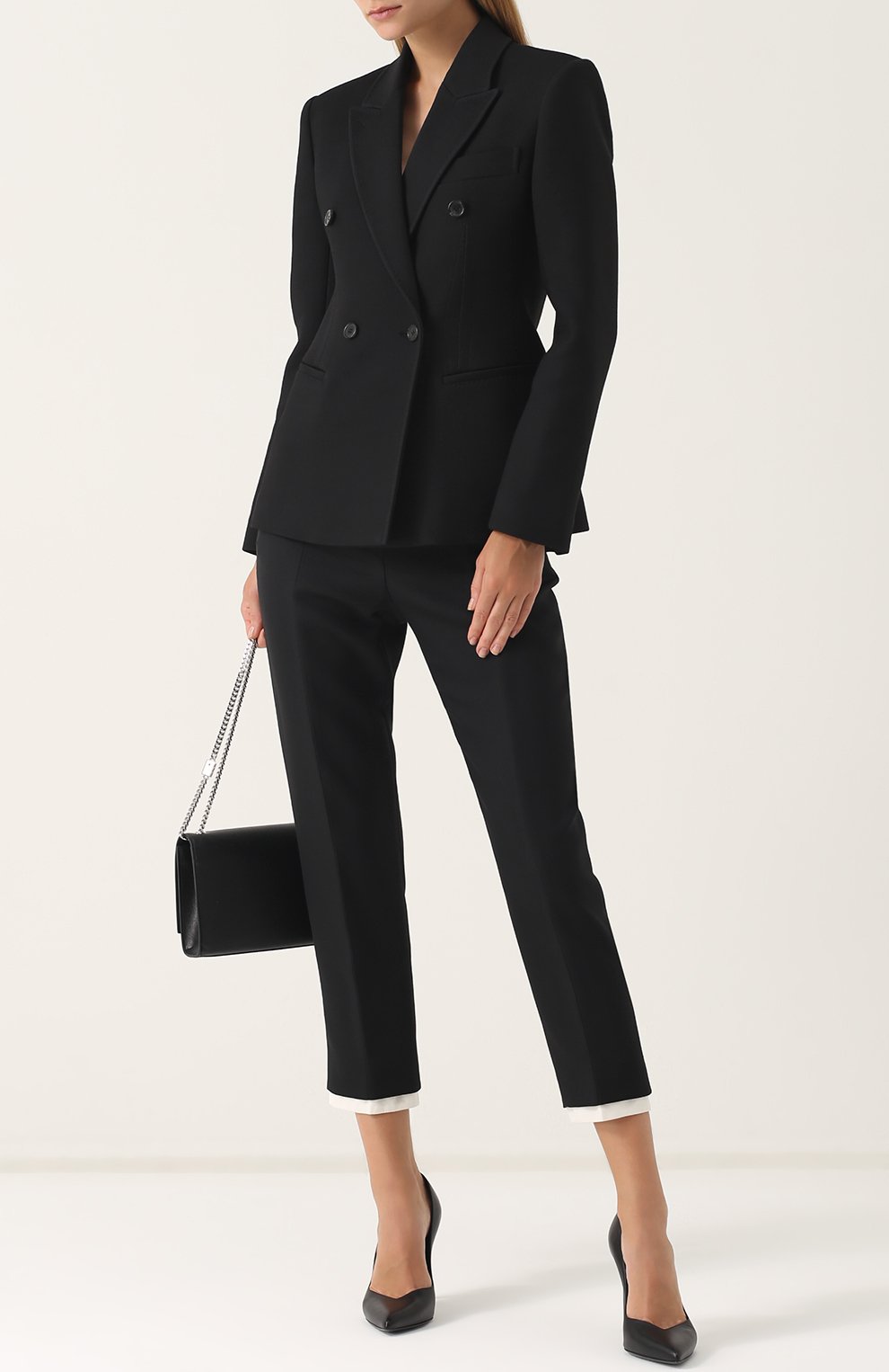 Двубортный жакет TOM FORD черного цвета по цене 339500 руб., арт. GI2465-FAX249, фото 2 Двубортный жакет TOM FORD, арт. GI2465-FAX249, фото 2