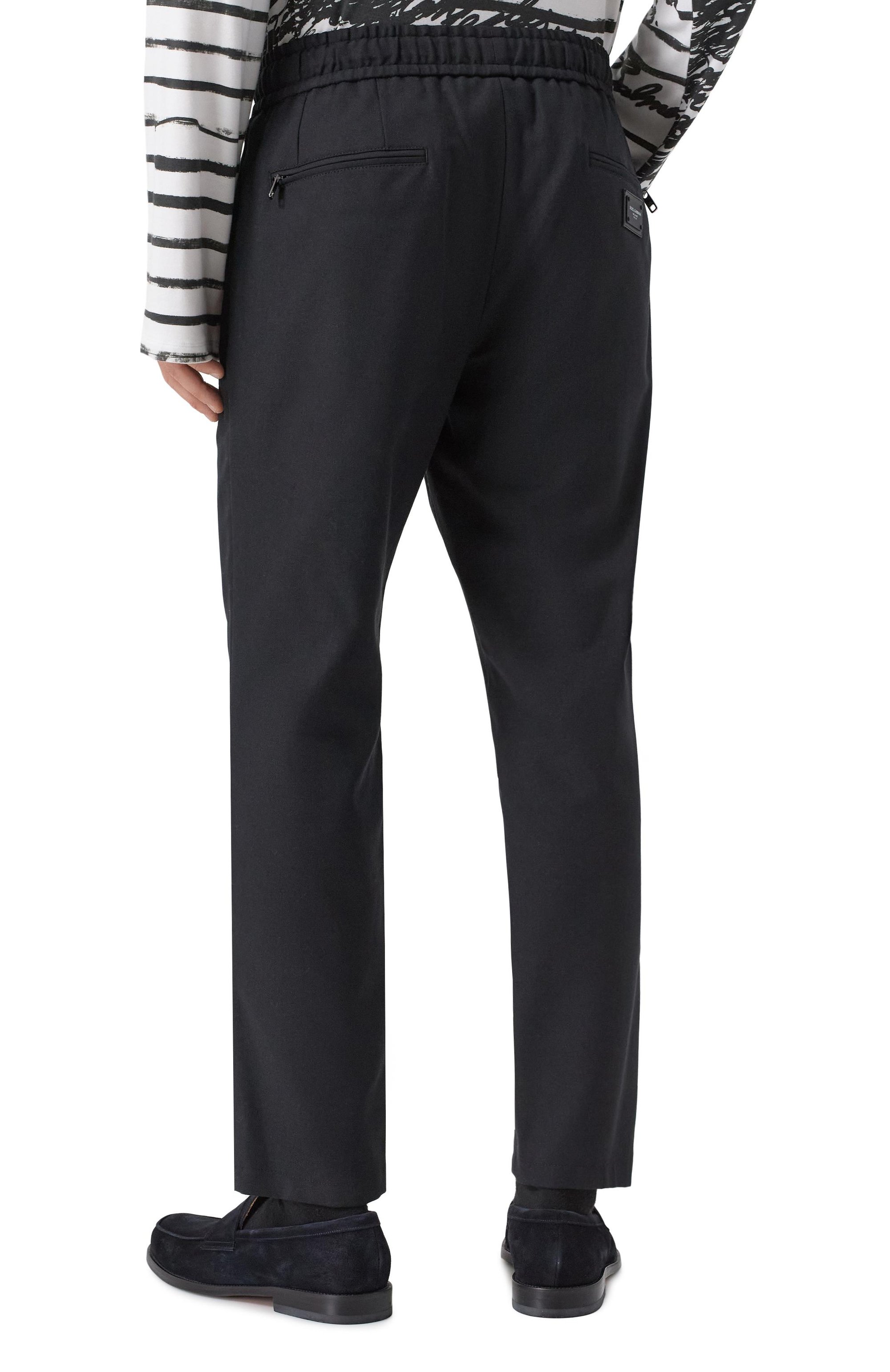 Брюки из шерсти и хлопка DOLCE & GABBANA, арт. GYACET/GJ795, фото 4