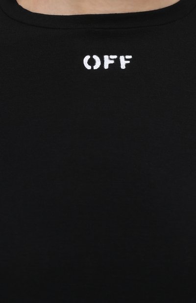 Лонгслив OFF-WHITE черного цвета по цене 26700 руб., арт. 0WAD136F20JER0011001, фото 5 Лонгслив OFF-WHITE, арт. 0WAD136F20JER0011001, фото 5