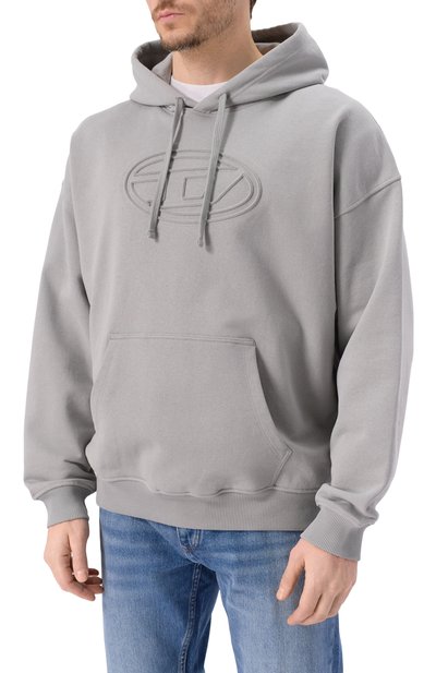 Хлопковое худи DIESEL, арт. A03791/0JYYJ, фото 3