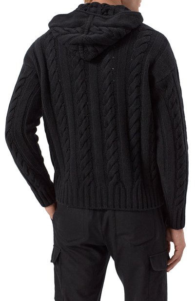 Кардиган из шерсти и кашемира MVST черного цвета по цене 291500 руб., арт. MUM15, фото 4 Кардиган из шерсти и кашемира MVST, арт. MUM15, фото 4