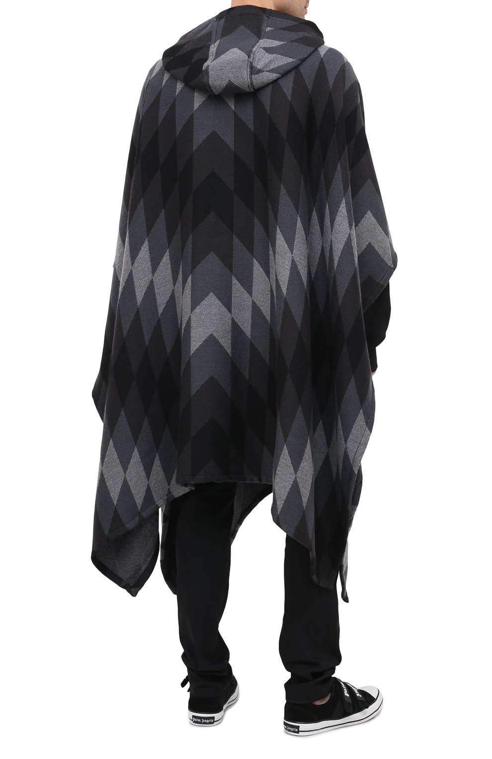 Шерстяное пончо PALM ANGELS, арт. PMHN001F20KNI0011008, фото 5