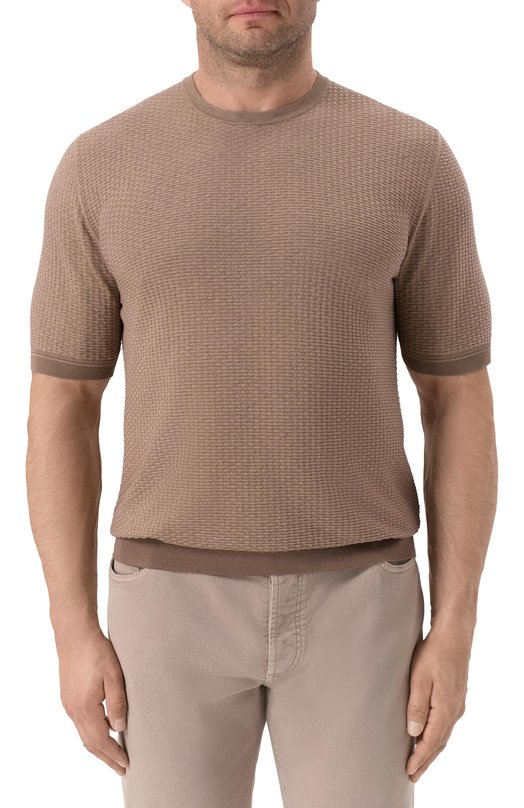 Шелковый джемпер Zilli KRN002M0640VBSH00/62 Бежевый  KRN002M0640VBSH00/62 Фото 3