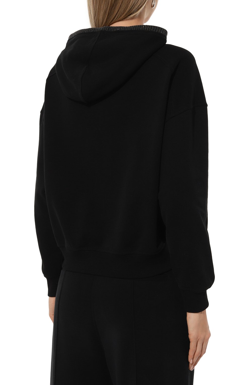 Хлопковое худи BRUNELLO CUCINELLI, арт. MN05NHR209, фото 4