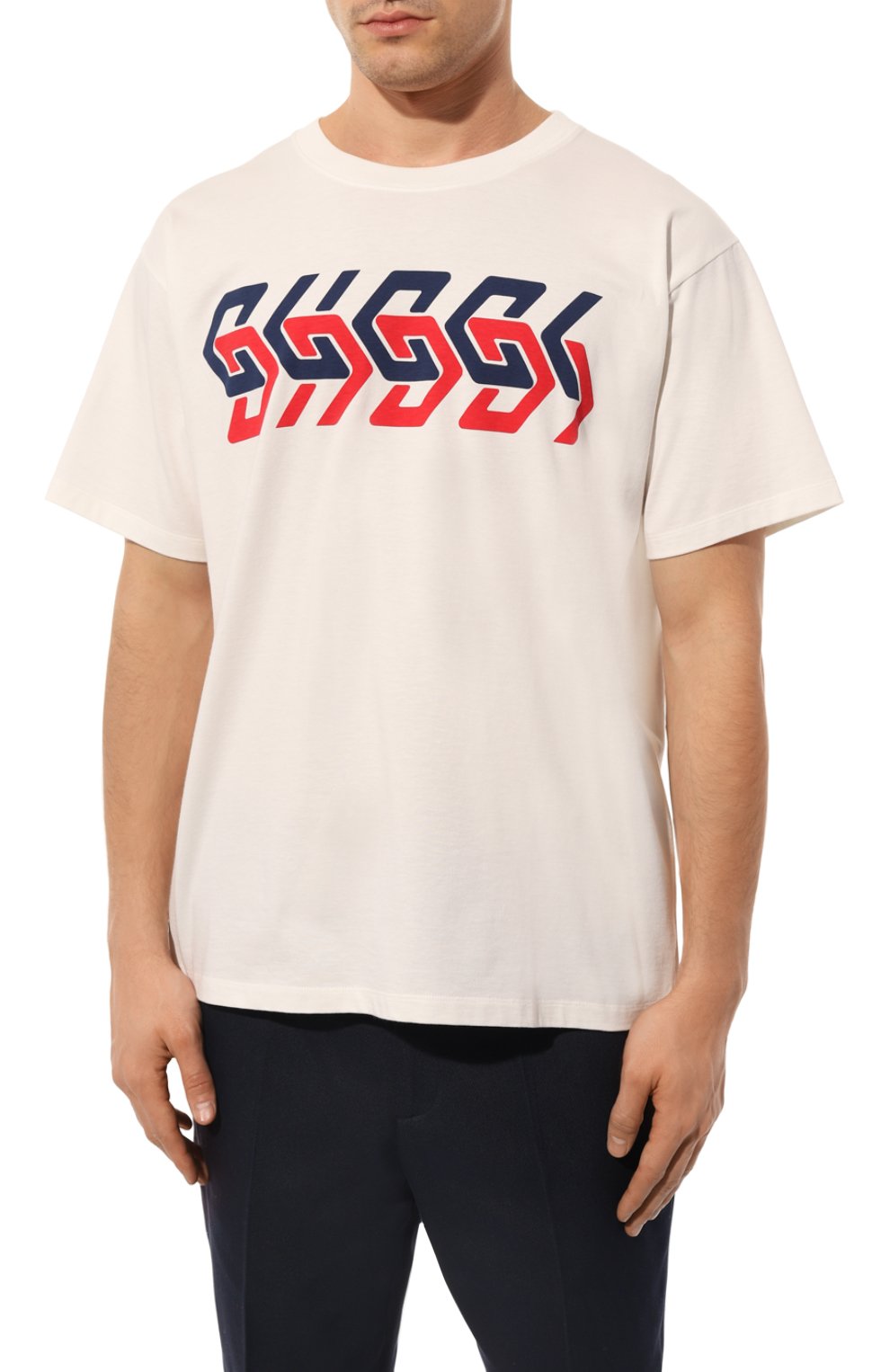 Хлопковая футболка GUCCI, арт. 616036 XJDV9, фото 3