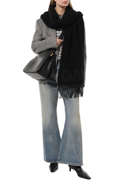 Шерстяной шарф GANNI, арт. A3905, фото 2