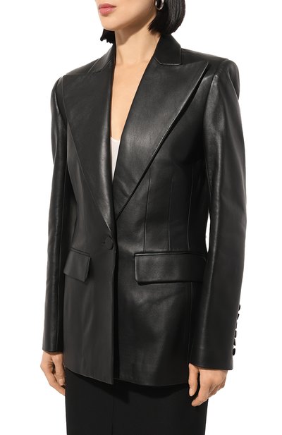 Кожаный жакет NINA RICCI, арт. 24AUVE018LB0072, фото 3