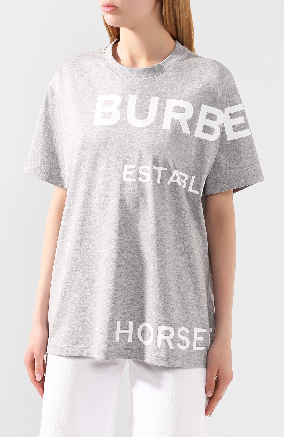 Хлопковая футболка BURBERRY, арт. 8028904, фото 3