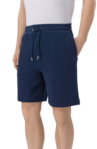 Хлопковые шорты BOSS темно-синего цвета по цене 20950 руб., арт. 50559797, фото 3 Хлопковые шорты BOSS, арт. 50559797, фото 3