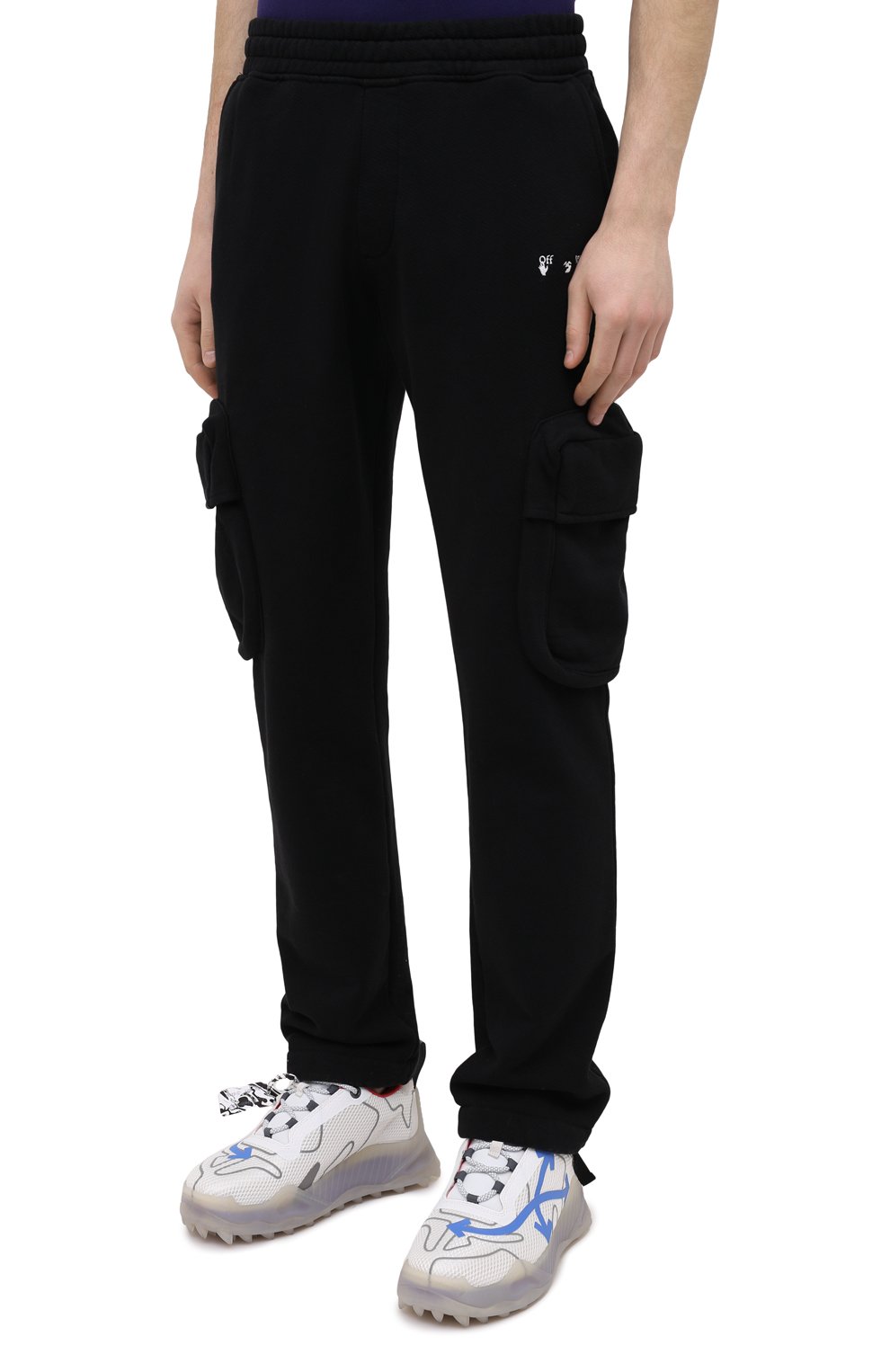 Хлопковые брюки-карго OFF-WHITE, арт. 0MCH036R21FLE001, фото 3