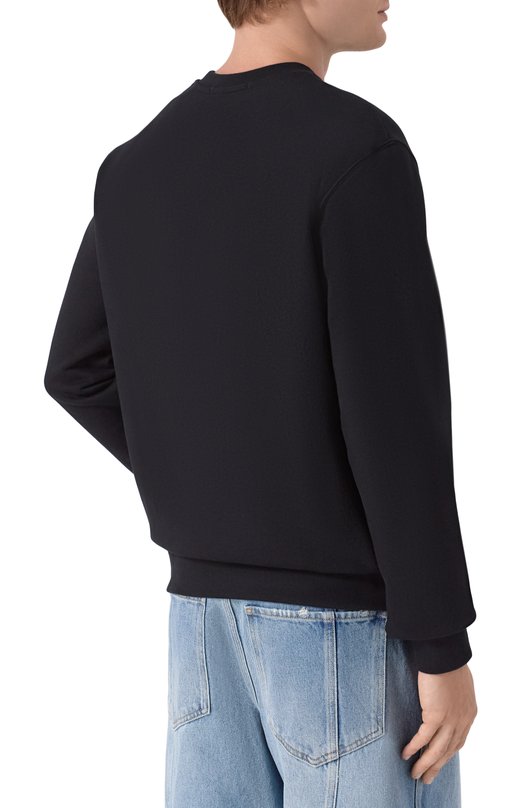 Хлопковый свитшот MSGM 2000MM513/300000 Чёрный  2000MM513/300000 Фото 4