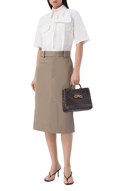 Сумка andiamo small BOTTEGA VENETA темно-коричневого цвета по цене 512000 руб., арт. 766014/VCPP1, фото 3 Сумка andiamo small BOTTEGA VENETA, арт. 766014/VCPP1, фото 3