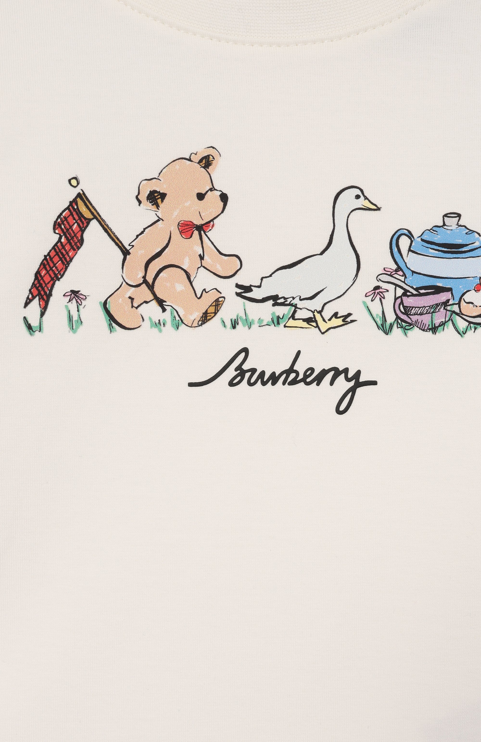 Хлопковая футболка BURBERRY, арт. 8128300, фото 3