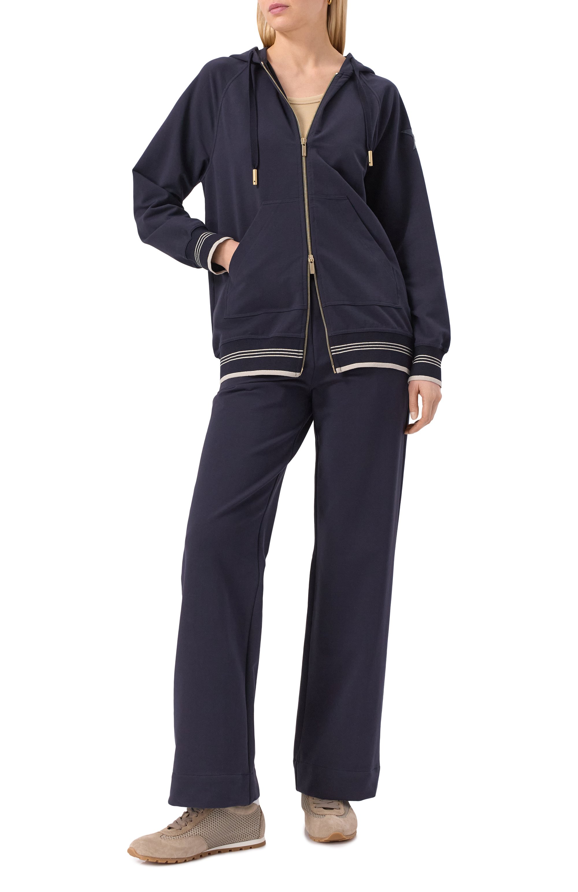 Хлопковые брюки LORENA ANTONIAZZI, арт. PA50/9999, фото 2