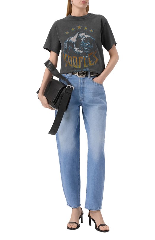 Хлопковая футболка The Kooples FTSC30043K Серый  FTSC30043K Фото 2