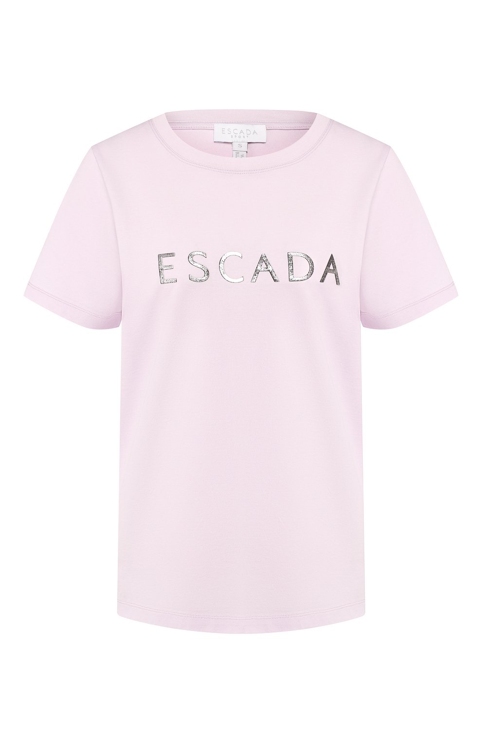 Хлопковая футболка ESCADA SPORT сиреневого цвета по цене 13450 руб., арт. 5031118, фото 1 Хлопковая футболка ESCADA SPORT, арт. 5031118, фото 1
